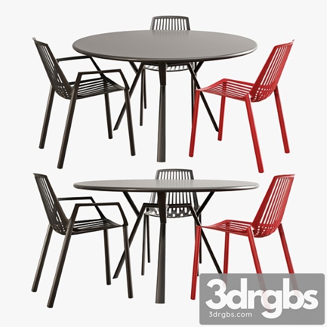 Fast Dining Set Rion Radice Quadra 3dsmax Download - thumbnail 1