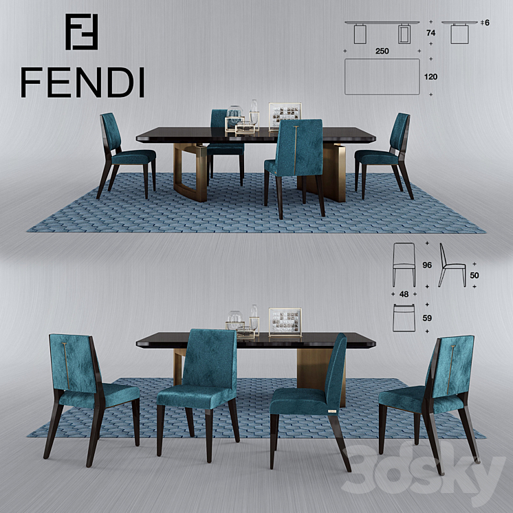 Fendi. ROMANCE. FORD 3DS Max - thumbnail 1