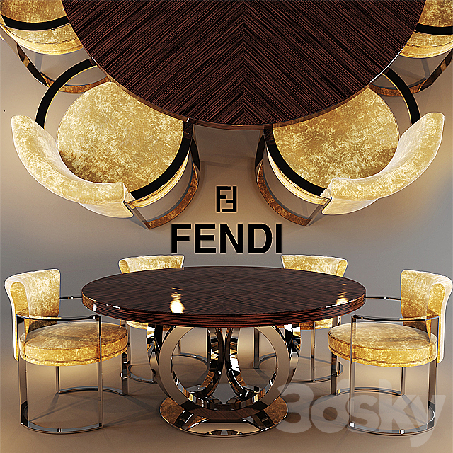 Fendi table 3DSMax File - thumbnail 1