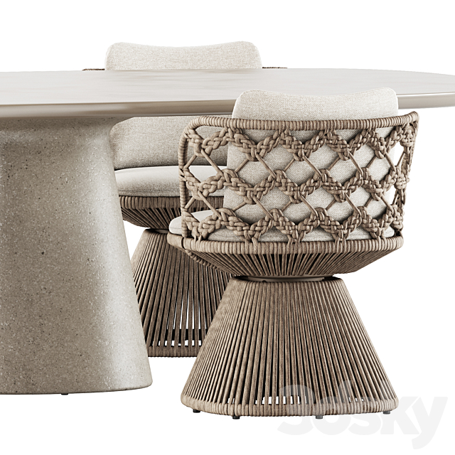 Flair O’ Outdoor chair and Allure O’ Outdoor by Bebitalia 3ds Max - thumbnail 3