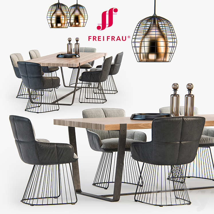 Freifrau Dining set_01 3DS Max - thumbnail 1