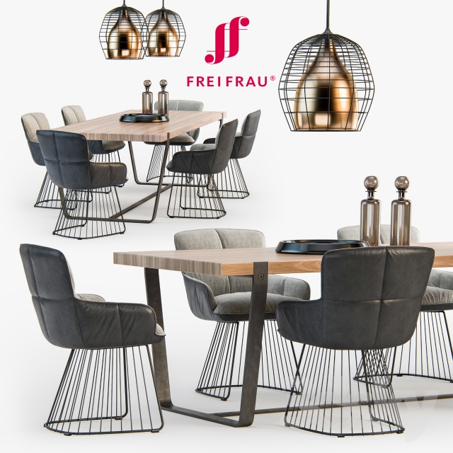 Freifrau Dining set_01 3DS Max - thumbnail 3