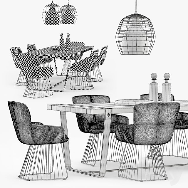 Freifrau Dining set_01 3DSMax File - thumbnail 3