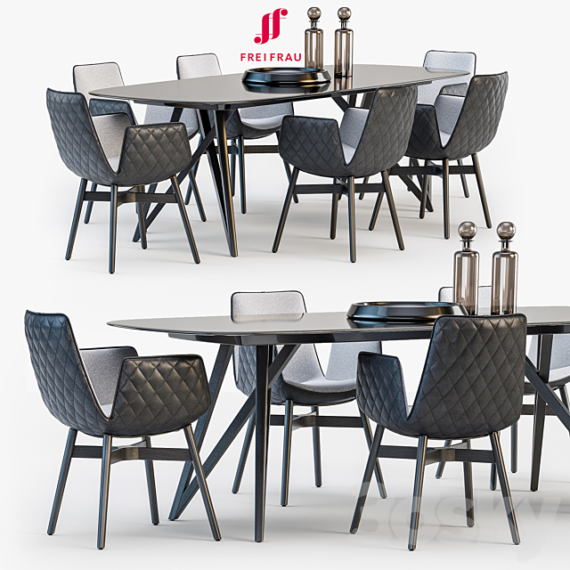 Freifrau Dining set_02 3DSMax File - thumbnail 1