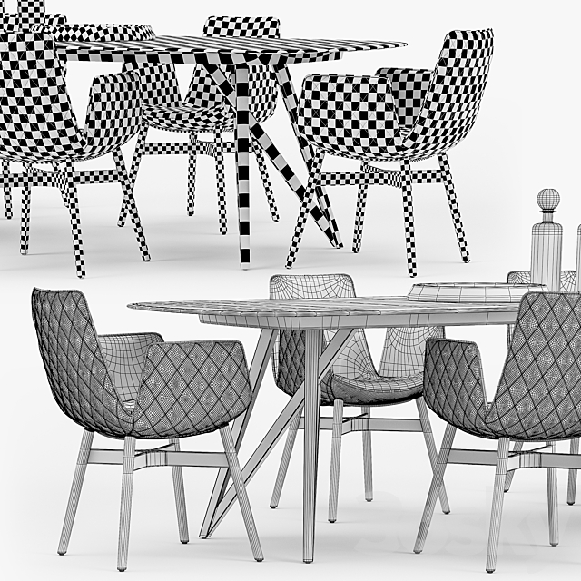 Freifrau Dining set_02 3DSMax File - thumbnail 3