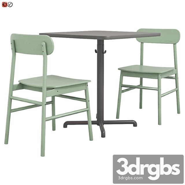 Furniture for cafe table and chair ikea stensele ronninge 2 2 3dsmax Download - thumbnail 1