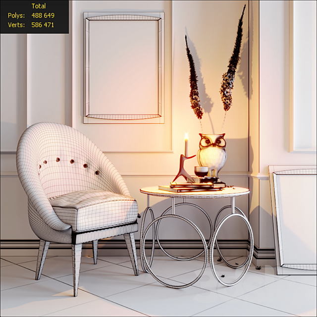 Furniture set 3DSMax File - thumbnail 2