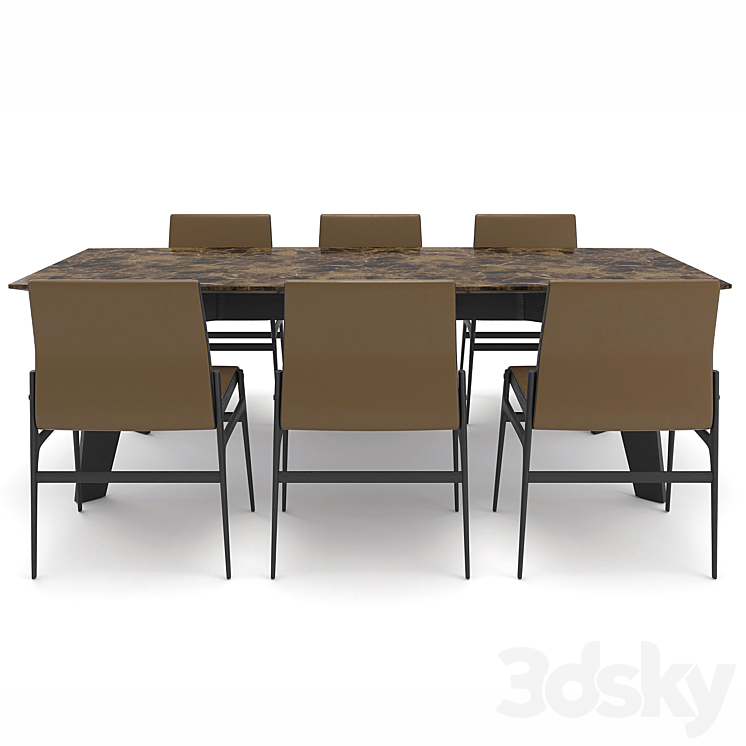 Furniture set Poliform 3DS Max - thumbnail 2