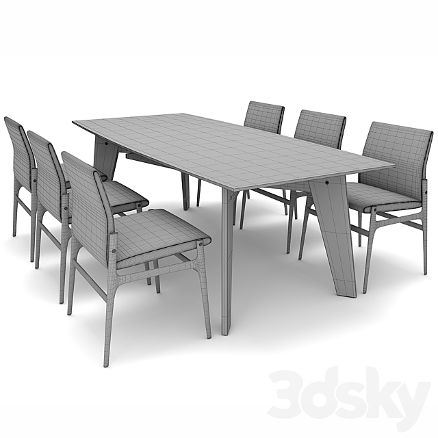 Furniture set Poliform 3DSMax File - thumbnail 4