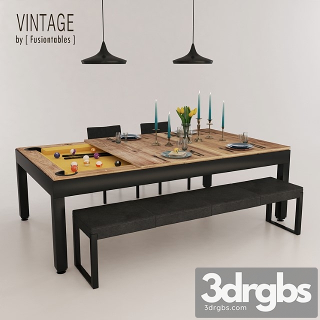 Fusiontables set 2 3dsmax Download - thumbnail 1