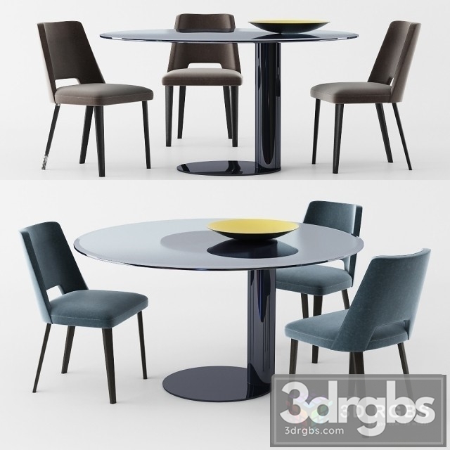 Gallottiradice Table and Chair 3dsmax Download - thumbnail 1