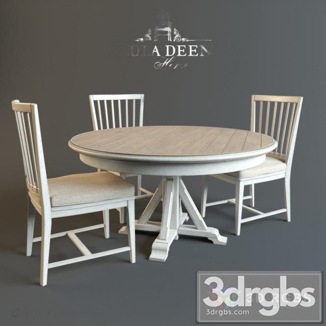 Garden Breakfast Table 01 3dsmax Download - thumbnail 1