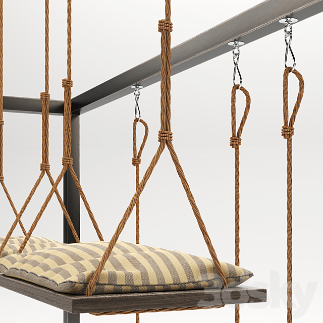 Garden swing table 3DSMax File - thumbnail 2