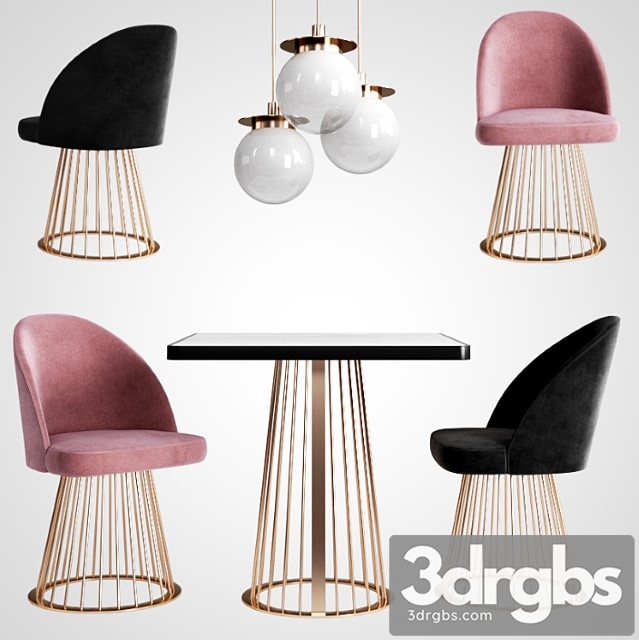 Giopagani chair & table rendez vous 2 3dsmax Download - thumbnail 1