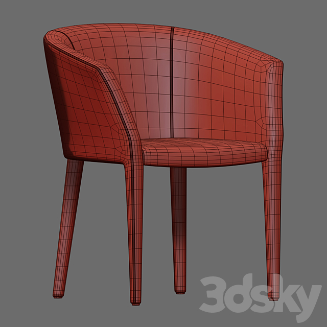 Giorgetti Margot armchair 3DSMax File - thumbnail 3