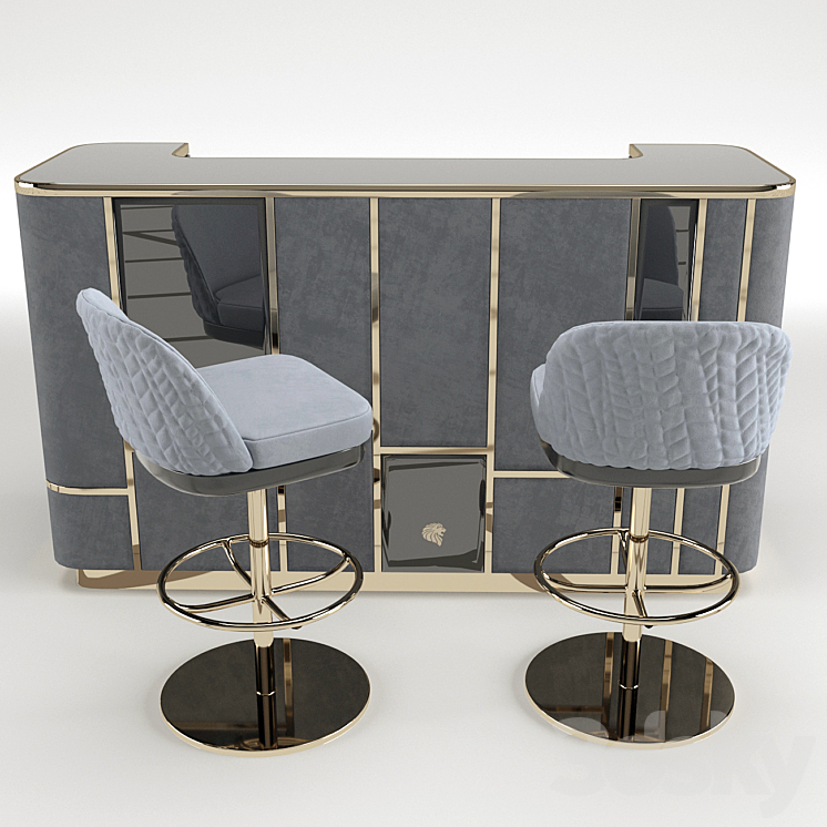 Giorgio Collection Charisma Bar-stool 3DS Max - thumbnail 2