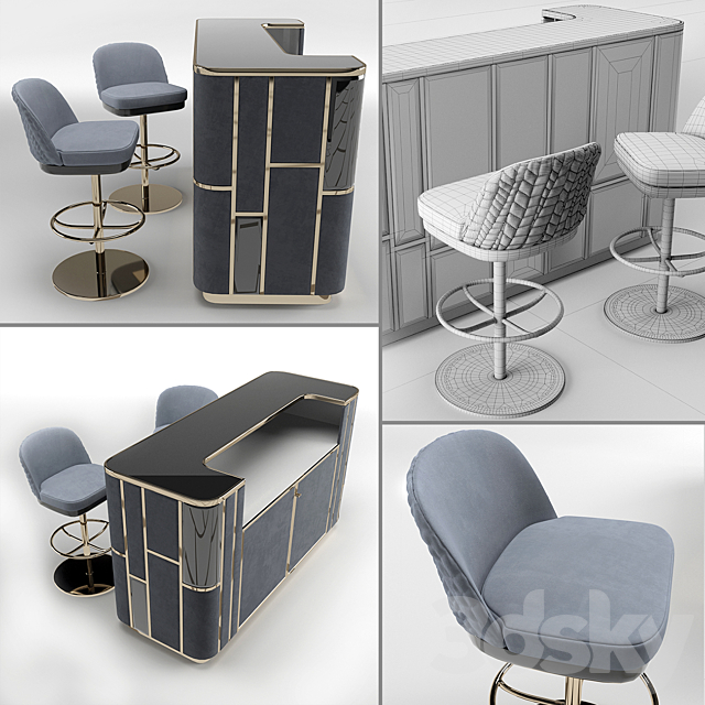 Giorgio Collection Charisma Bar-stool 3DSMax File - thumbnail 3