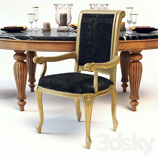 Giorgio Piotto Dining room 3DS Max Model - thumbnail 2