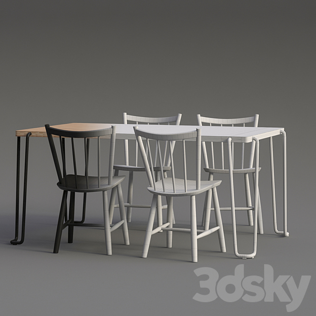 Graf Table & BM J49 3DS Max Model - thumbnail 2