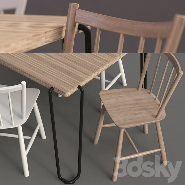 Graf Table & BM J49 3DS Max Model - thumbnail 3