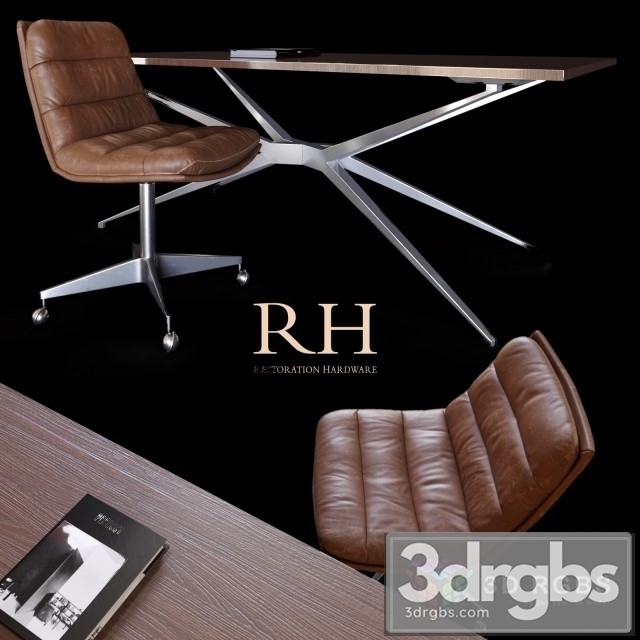 Griffith Chair Maslow Spider Desk 3dsmax Download - thumbnail 1