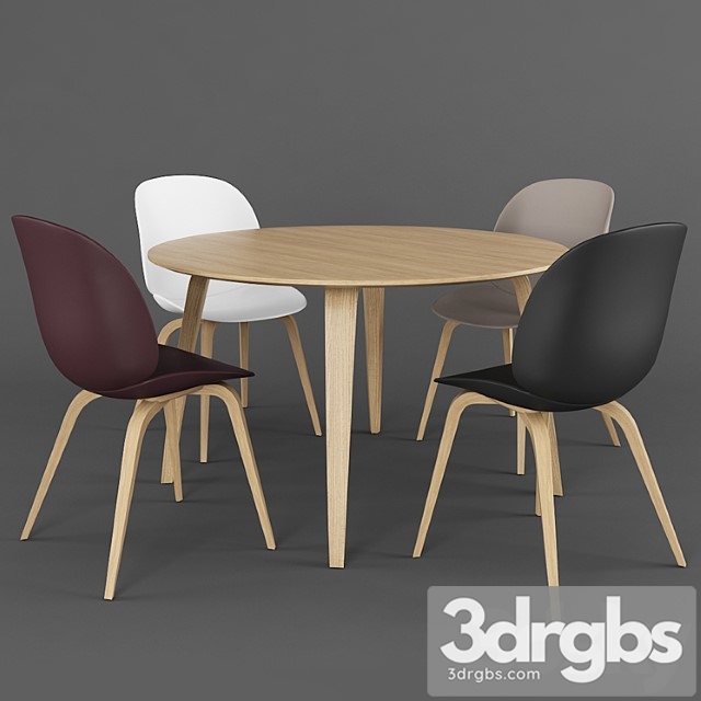 Gubi dining group 2 2 3dsmax Download - thumbnail 1