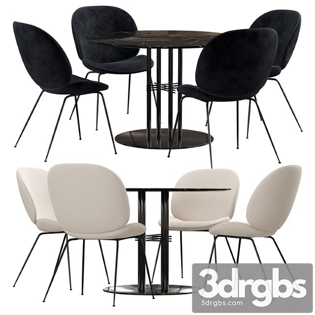 Gubi dining set_2 2 3dsmax Download - thumbnail 1