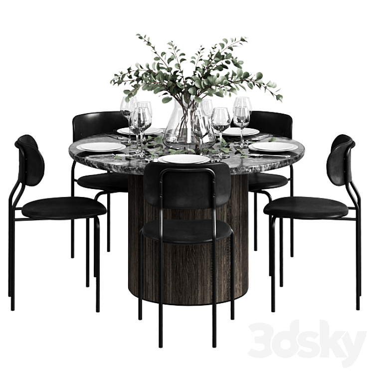 GUBI Dinning Set 3DS Max - thumbnail 1