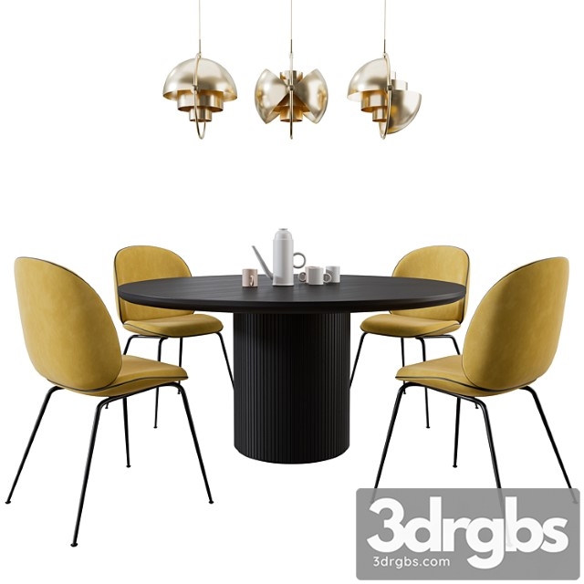 Gubi Dinning Set 3dsmax Download - thumbnail 1