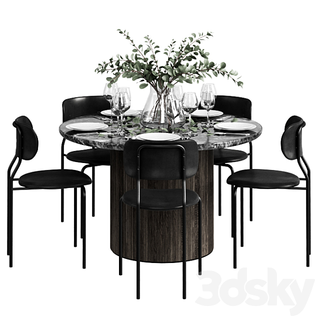 GUBI Dinning Set 3DSMax File - thumbnail 1