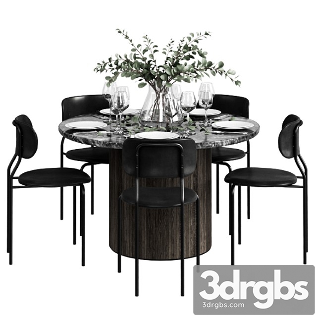 Gubi dinning set_1 2 3dsmax Download - thumbnail 1