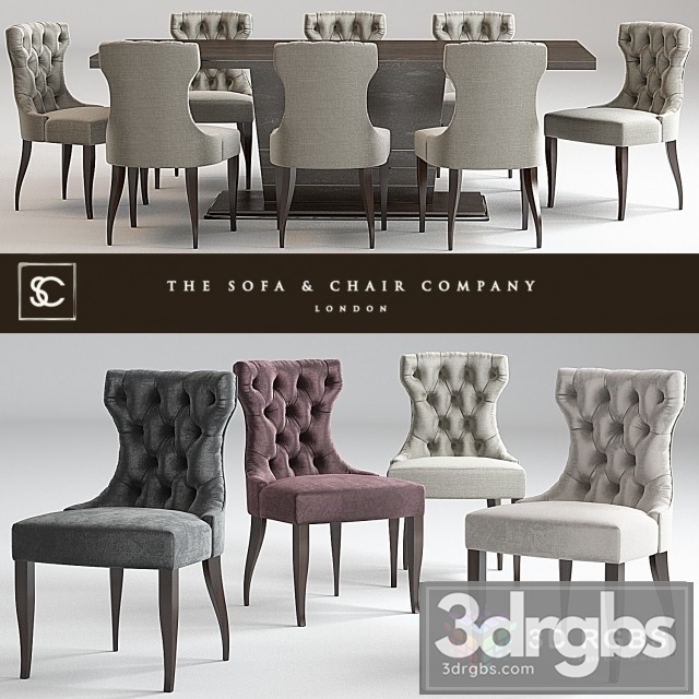 Guinea Dining Chair 3dsmax Download - thumbnail 1