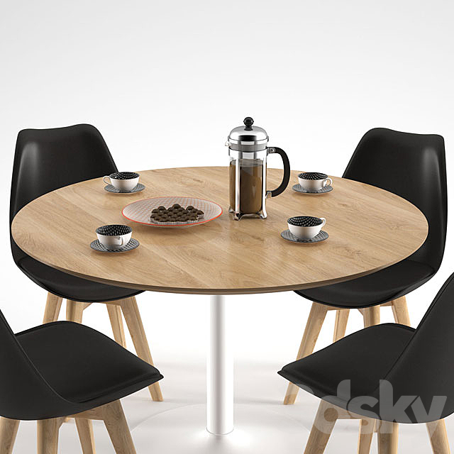 Habitat Lance Dining Table 3DSMax File - thumbnail 2