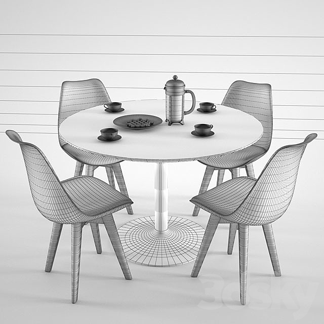 Habitat Lance Dining Table 3DSMax File - thumbnail 3