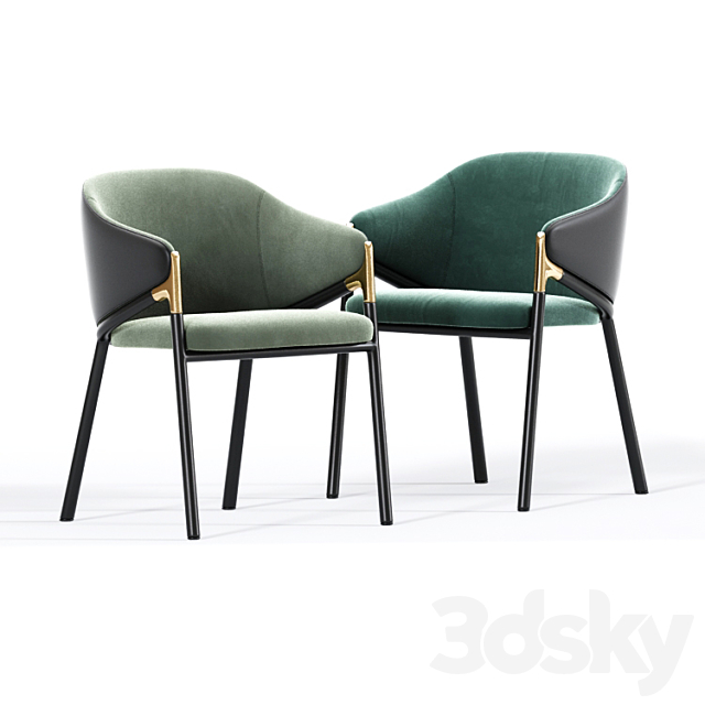 Hammer chair segis Dining Chair Table 3DS Max Model - thumbnail 2