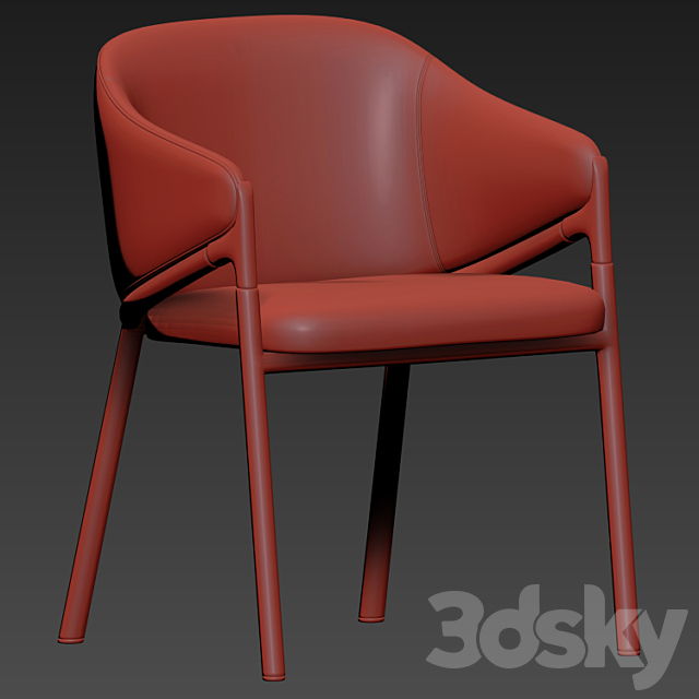 Hammer chair segis Dining Chair Table 3DS Max Model - thumbnail 3