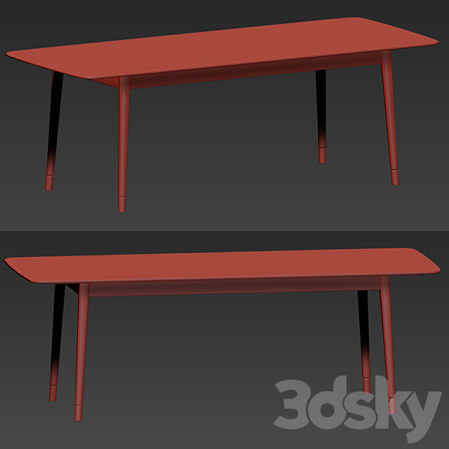 Hammer chair segis Dining Chair Table 3DS Max Model - thumbnail 4