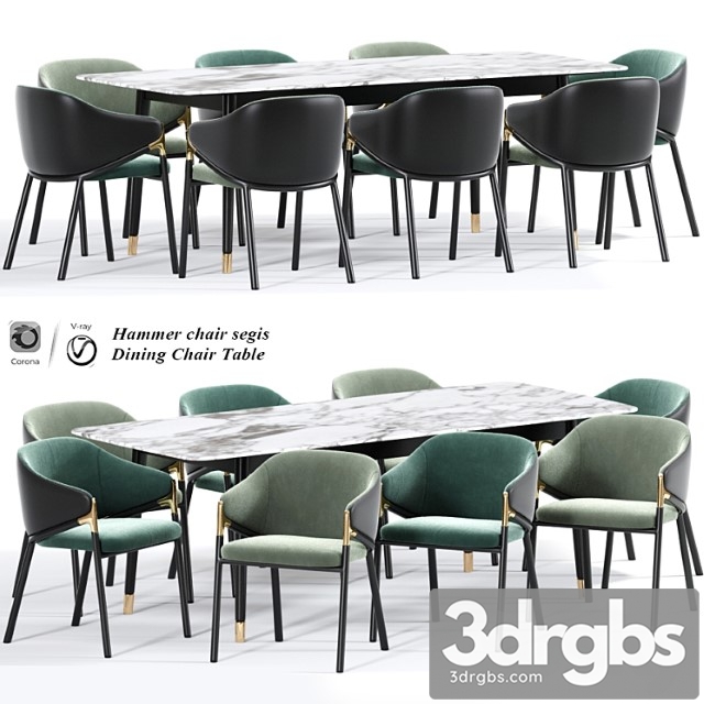 Hammer chair segis dining chair table - thumbnail 1