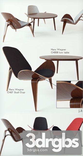 Hans wegner 2 3dsmax Download - thumbnail 1