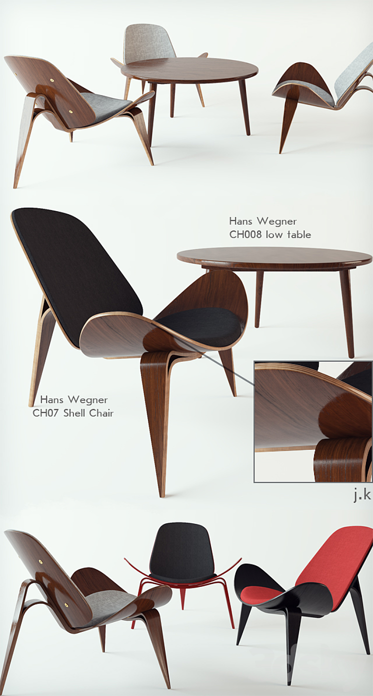 Hans Wegner 3DS Max - thumbnail 1