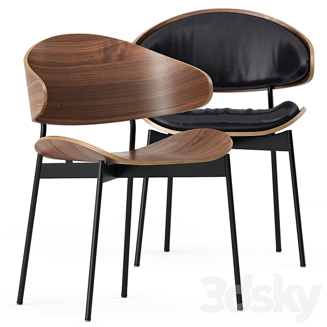 HARRI TABLE and LUZ CHAIR and LUZ LEATHER CHAIR by more 3DSMax File - thumbnail 4