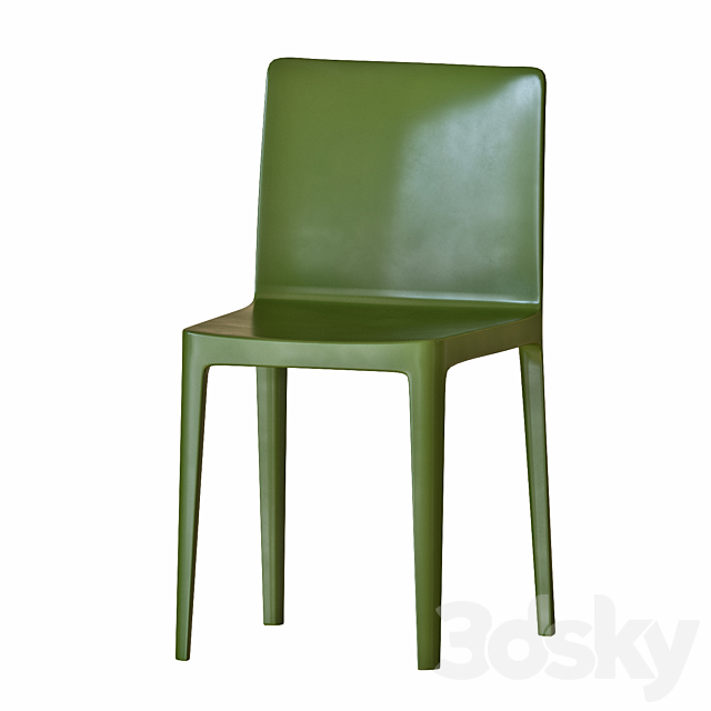 Hay table and chairs set 5 3DS Max Model - thumbnail 3