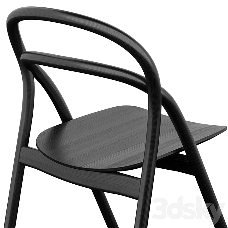 Hem Udon Chair and Log Tables 3DS Max Model - thumbnail 2