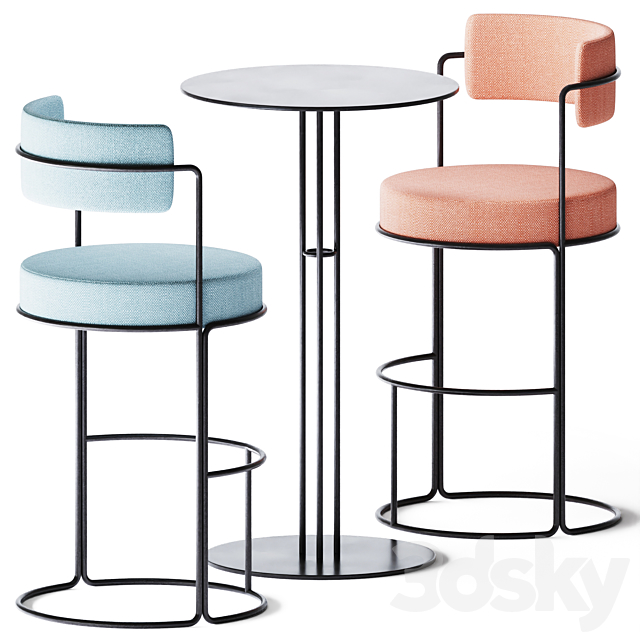 Hight Round Table Paradiso by iSimar 3DSMax File - thumbnail 1