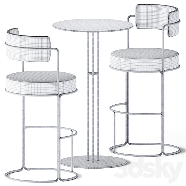 Hight Round Table Paradiso by iSimar 3DSMax File - thumbnail 2