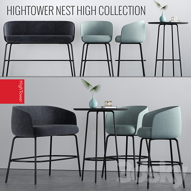 HighTower High Nest Set 3ds Max - thumbnail 1