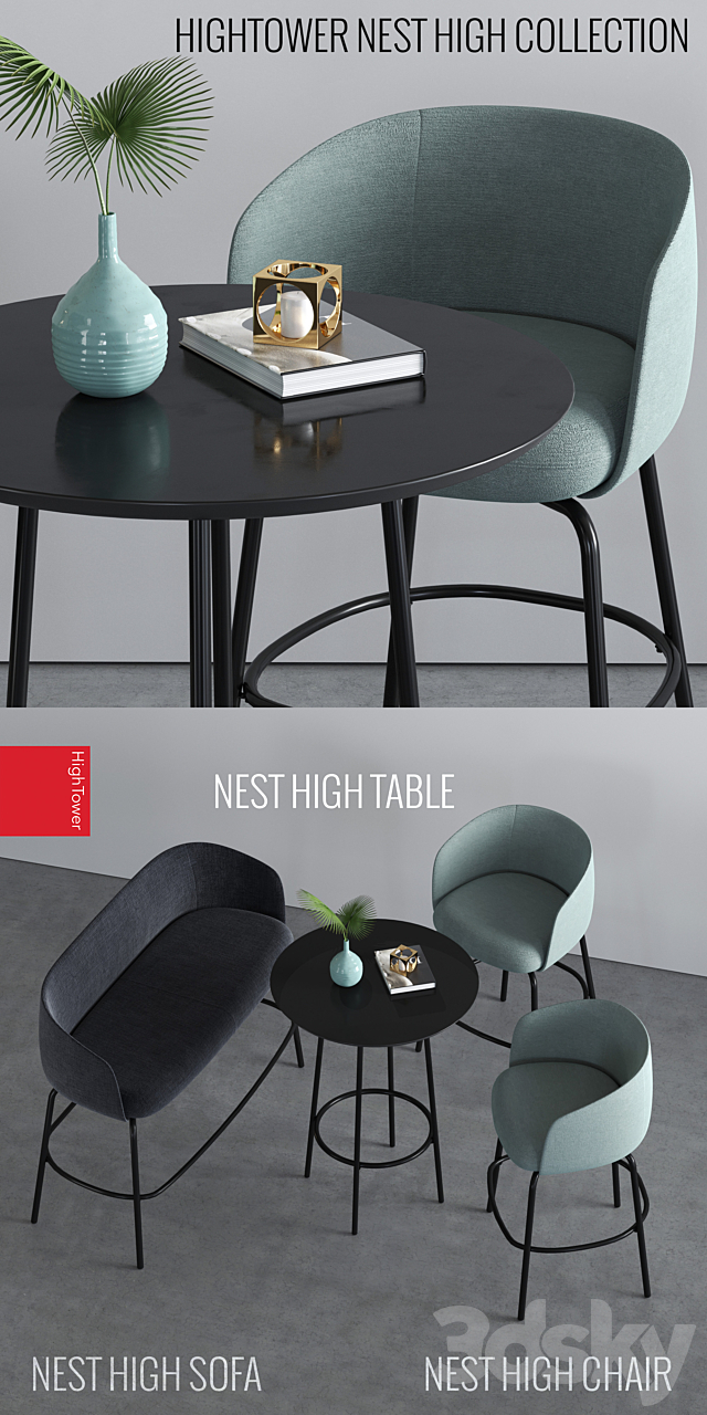 HighTower High Nest Set 3ds Max - thumbnail 2