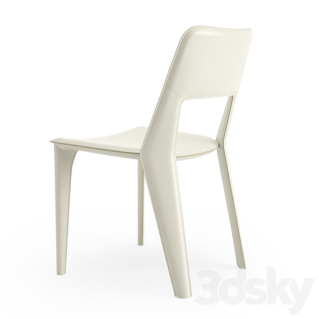 Holly Hunt Pelle Dining Chair + Cava Dining Table 3DSMax File - thumbnail 4