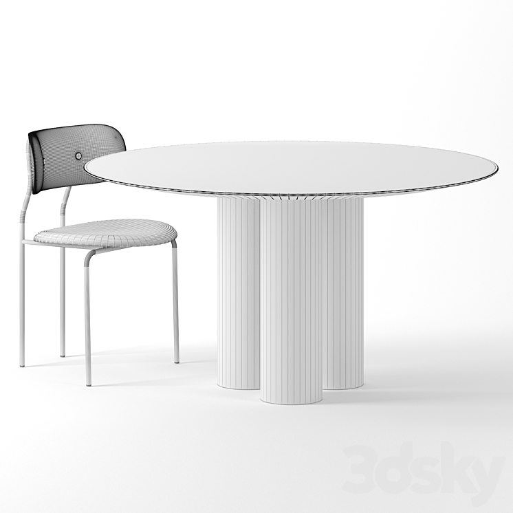 Hommage Grande Dining Table by Artilleriet 3DS Max - thumbnail 2