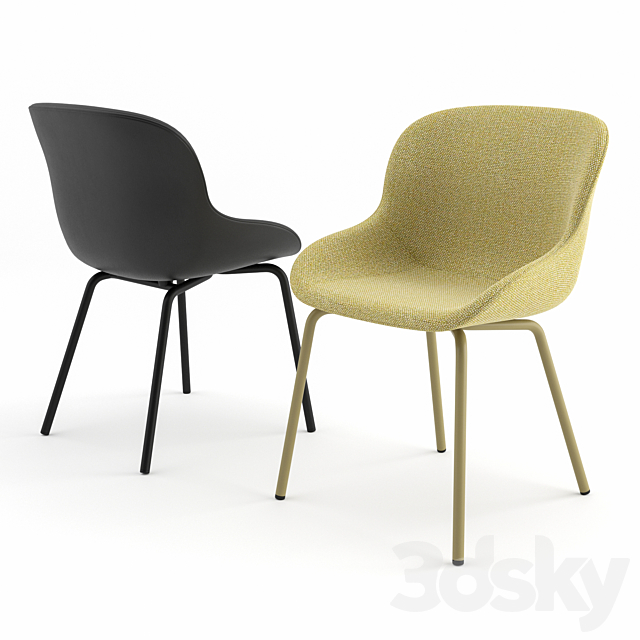 HYG Chair + Slice Table by Normann Copenhagen 3DSMax File - thumbnail 3